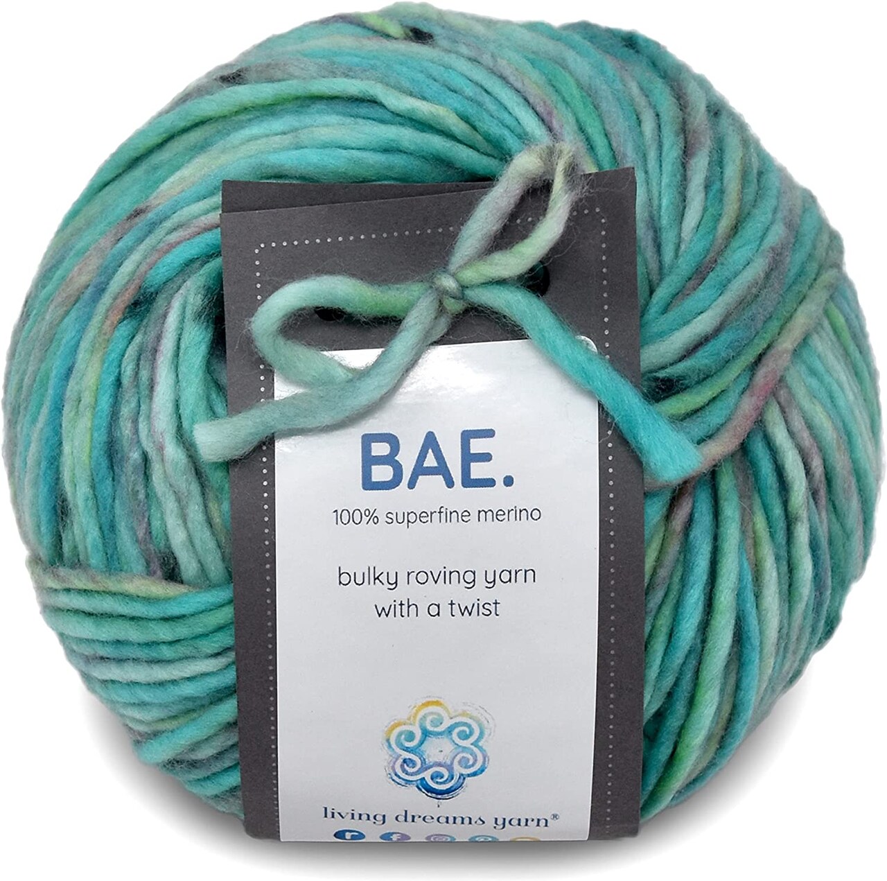 BAE: 100% Extrafine Merino Wool Bulky Weight Roving Yarn. Cuddly, Strong & Super Soft for Next to Skin Winter Knits.